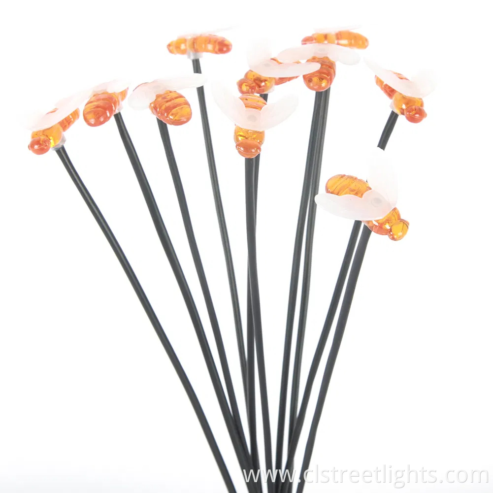 Yichen 10PCS Bee Waterproof Solar LED Garden Lawn Light